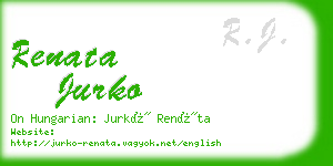 renata jurko business card